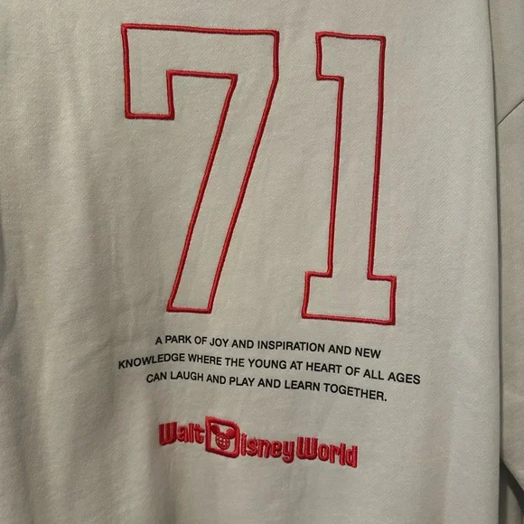 NWT Cream Crewneck Sweatshirt with Embroidered Details - Picture 5 of 14